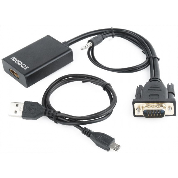 Gembird VGA (15-DSUB) > HDMI adapter audioval (passzív) #3