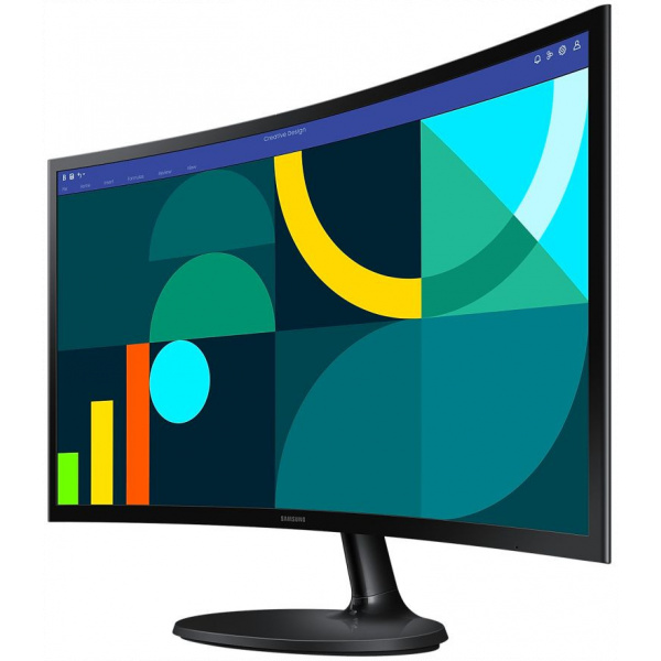 24" Samsung S24D360GAU Essential S3 ívelt monitor (VA LED) #2