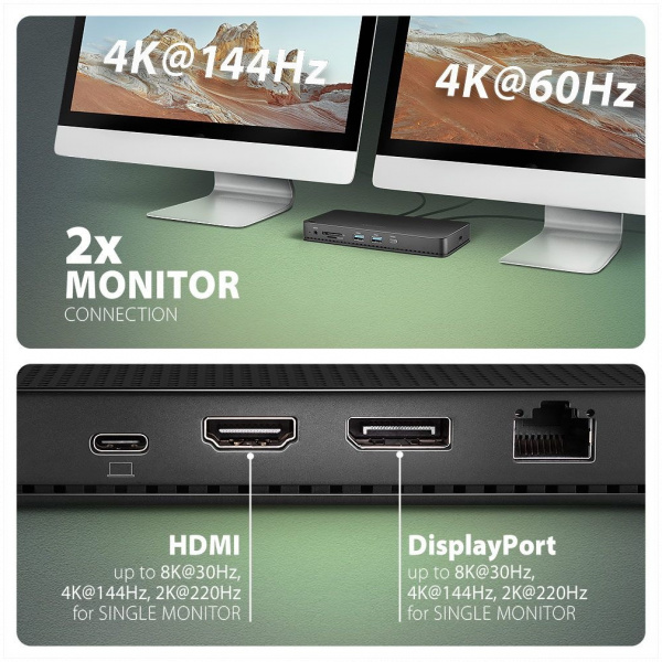 Axagon HMC-U4 USB4 Type-C 12-In-1 dokkoló #7