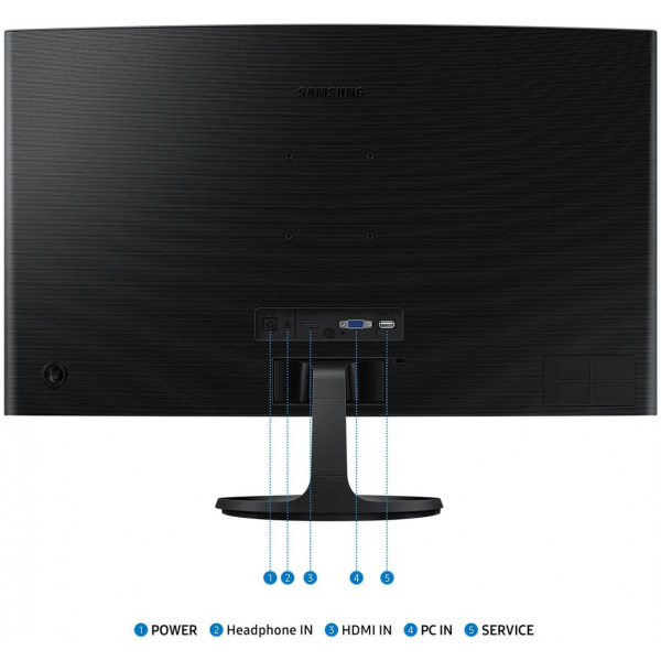 27" Samsung S27D360GAU Essential S3 ívelt monitor (VA LED) #4