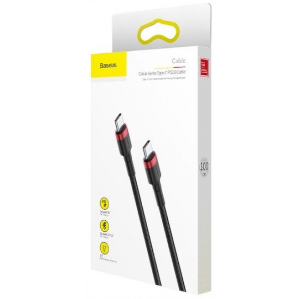 Baseus Cafule PD2.0 USB-C – USB-C (M/M) kábel, 60W (3A) 1m #4