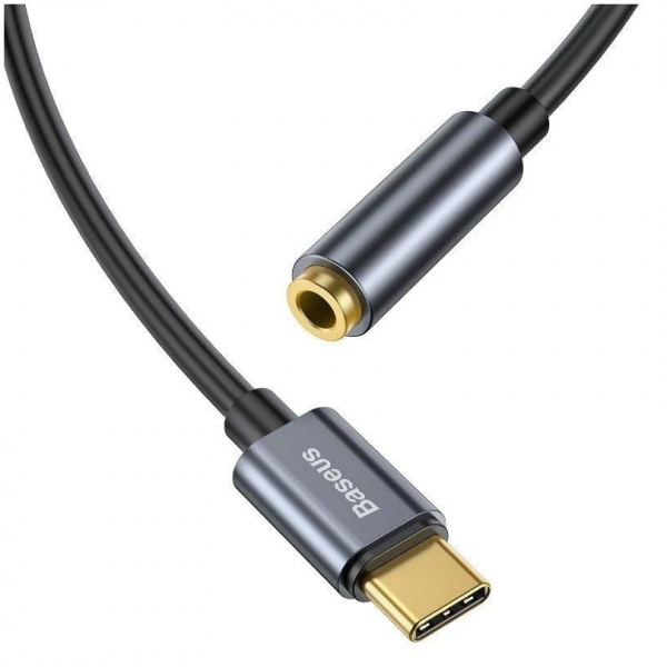 Baseus L54 USB Type-C > Sztereo Jack (aljzat) átalakító kábel (szürke) #4