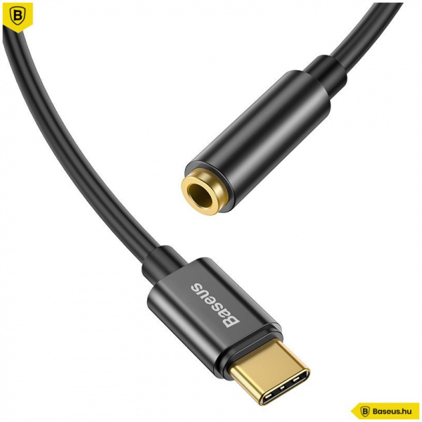 Baseus L54 USB Type-C > Sztereo Jack (aljzat) átalakító kábel (fekete) #2