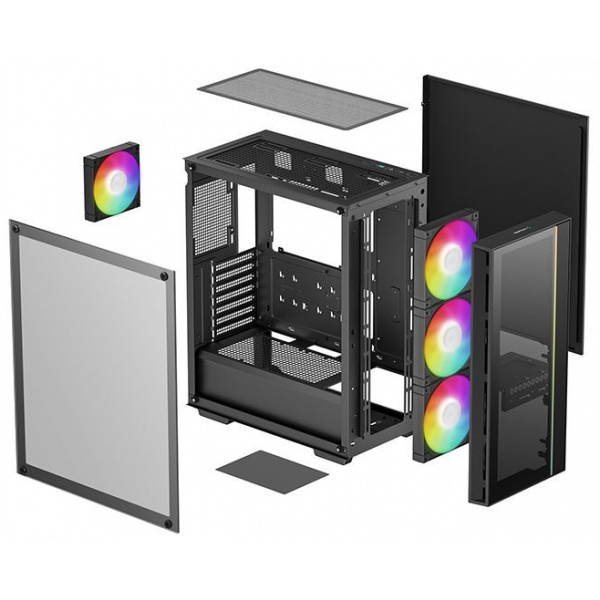 DeepCool Matrexx 55 V4 C ház, üveg oldallappal (fekete) #10