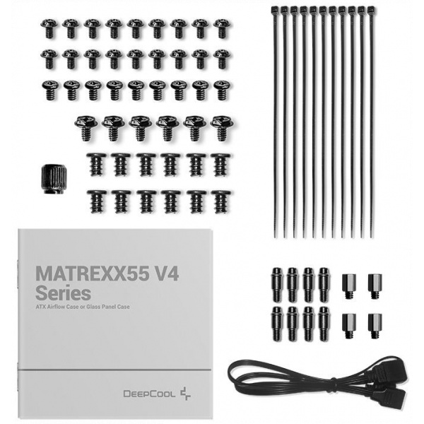 DeepCool Matrexx 55 V4 C ház, üveg oldallappal (fekete) #11