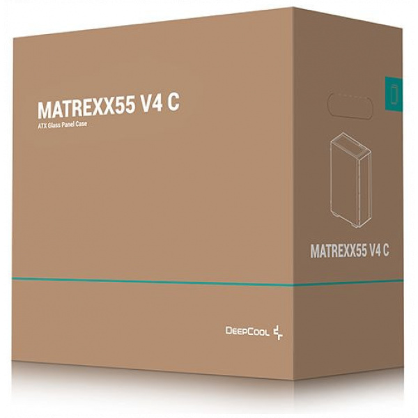 DeepCool Matrexx 55 V4 C ház, üveg oldallappal (fekete) #12