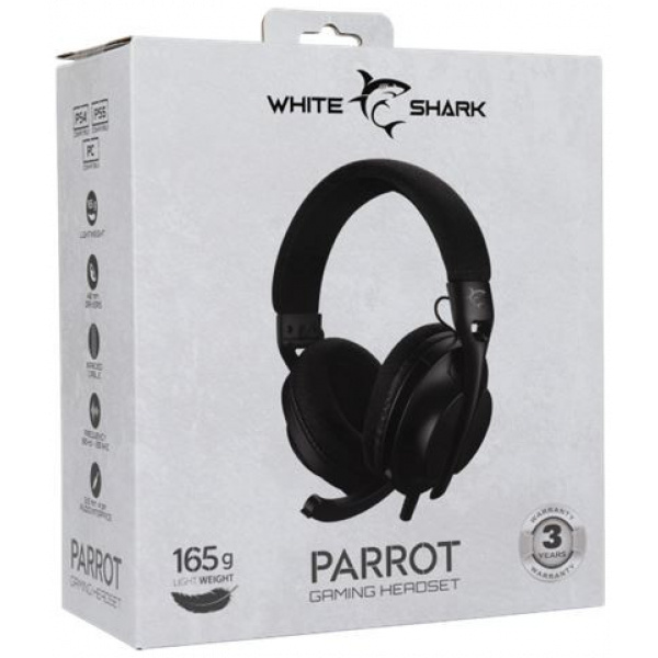 White Shark Parrot headset (fekete) #6
