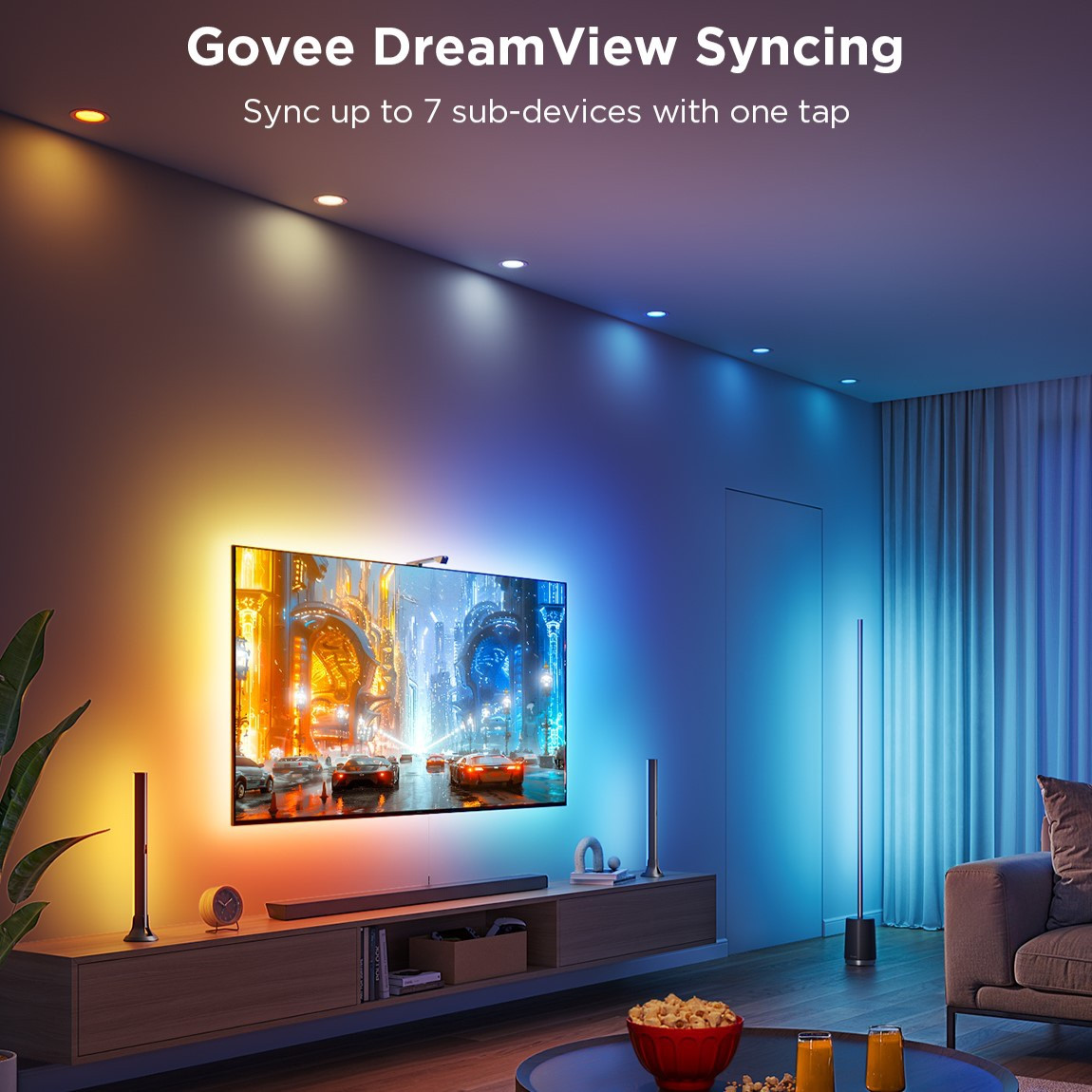 Govee TV háttérvilágítás készlet - 2x LED panel + LED szalag (H6099+H6046) NEW #2