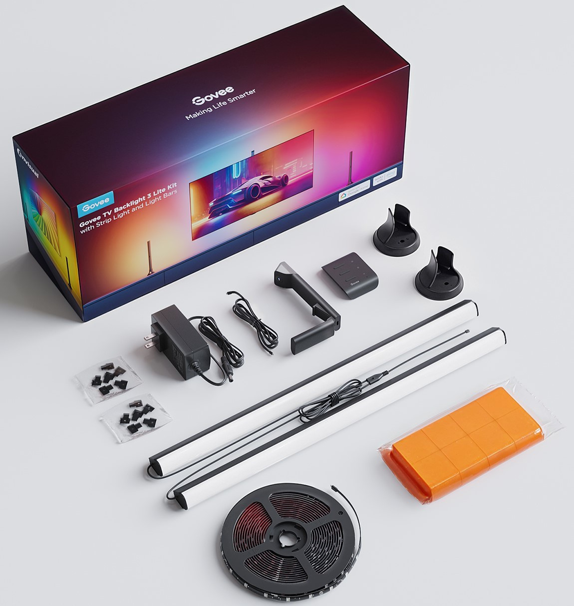 Govee TV háttérvilágítás készlet - 2x LED panel + LED szalag (H6099+H6046) NEW #3