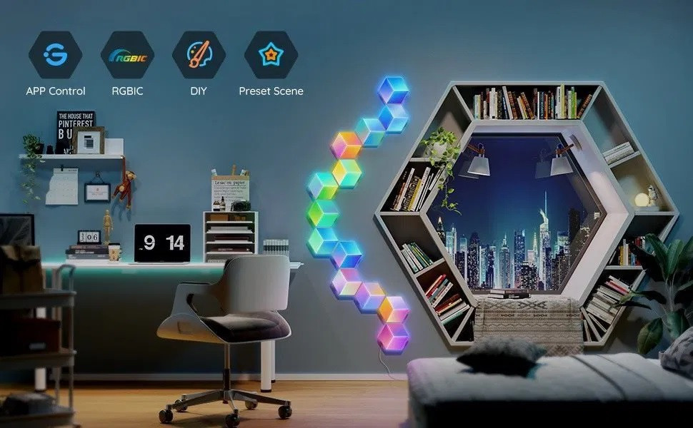 Govee Glide Hexa PRO LED fénypanel (10db) NEW #2