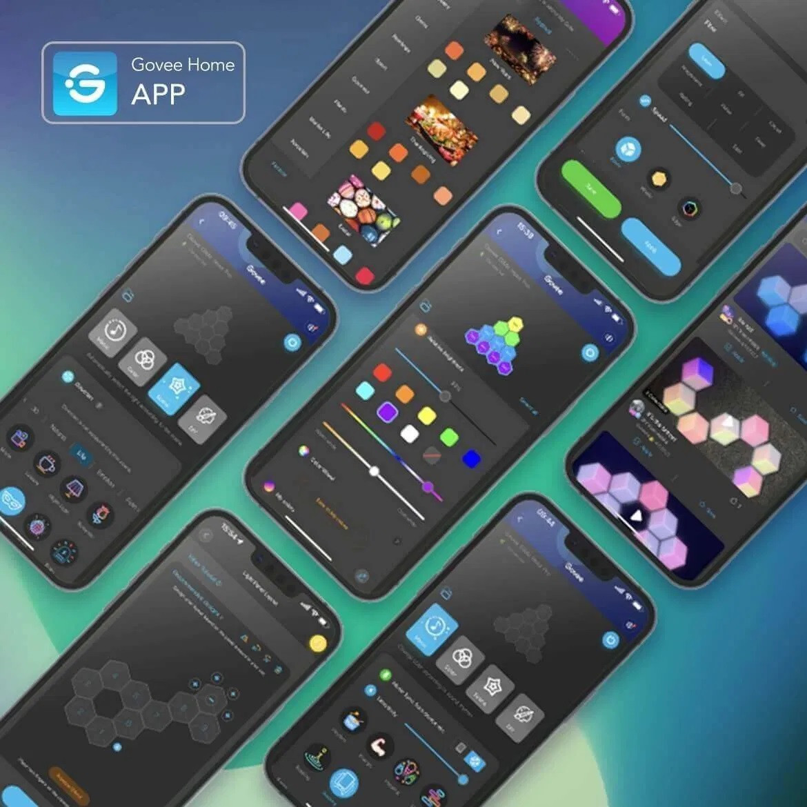 Govee Glide Hexa PRO LED fénypanel (10db) NEW #3