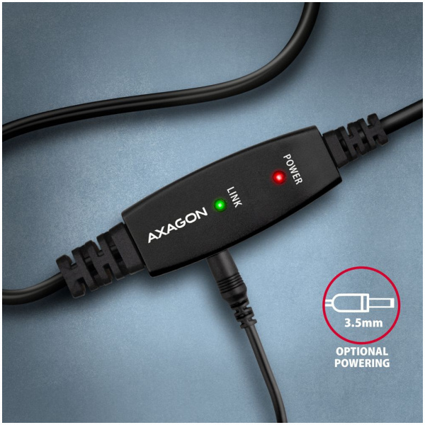 Axagon ADR-210B USB 2.0 A/B extender kábel, aktív 10m #6