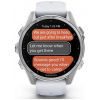 Garmin Fenix 8 43mm AMOLED okosóra (ezüst, fehér szilikon szíjjal) #4