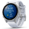 Garmin Fenix 8 43mm AMOLED okosóra (ezüst, fehér szilikon szíjjal) #5