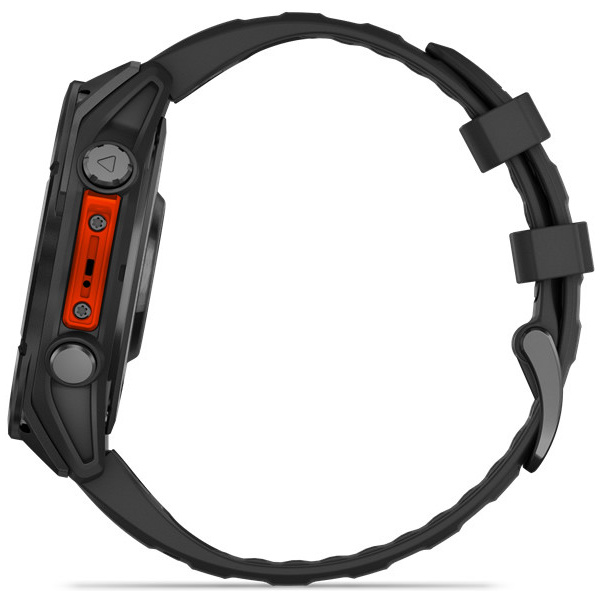 Garmin Fenix 8 43mm AMOLED okosóra (sötétszürke, fekete szilikon szíjjal) #7