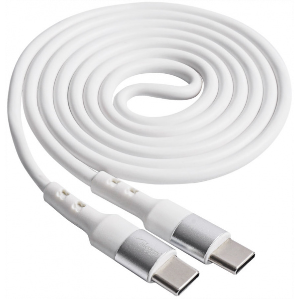 Akyga USB 2.0 C – C töltőkábel (fehér, 60W / 3A) 1m #2
