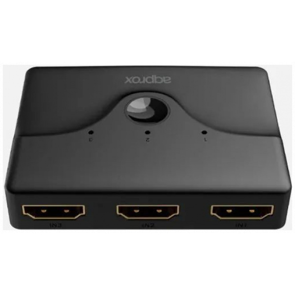 Approx HDMI 1080P átkapcsoló, 3x HDMI-bemenet > 1x HDMI-kimenet, távirányítóval #2