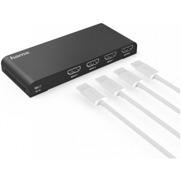 Hama HDMI 4K 30Hz átkapcsoló, 3x HDMI-bemenet > 1x HDMI-kimenet, távirányítóval #3