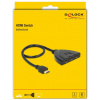 Delock HDMI kétirányú kapcsoló, 3x HDMI-bemenet > 1x HDMI-kimenet, 4K 30Hz #3