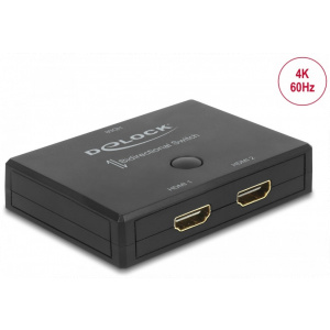 Delock HDMI kétirányú kapcsoló, 2x HDMI-bemenet > 1x HDMI-kimenet, 4K 60Hz #2