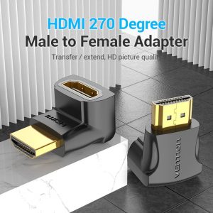 Vention HDMI toldó könyök (M/F) L alakú, 270°-os #2