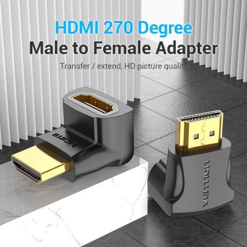 Vention HDMI toldó könyök (M/F) L alakú, 270°-os #2