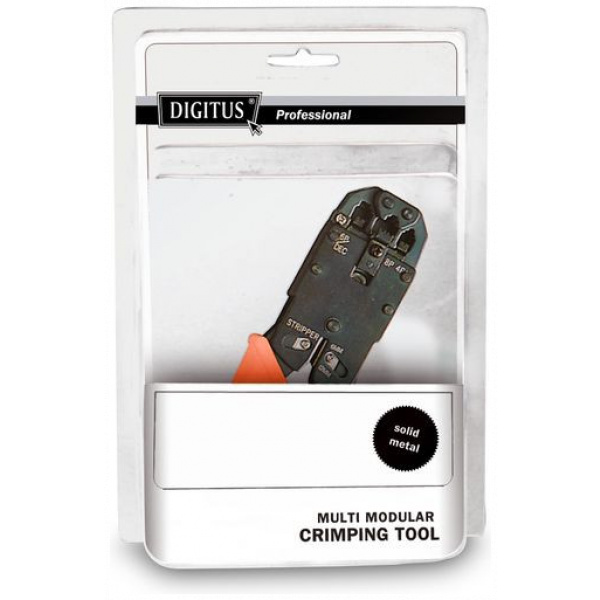 Digitus krimpelő fogó 4P, 6P, 8P (RJ11, RJ12, RJ45) csatlakozók szereléséhez #4