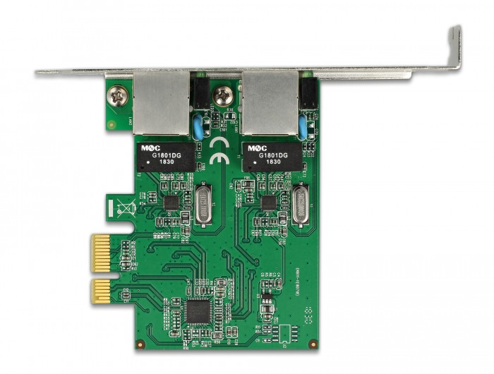 Delock 89999 Gbit PCI-Express (x1) hálókártya 2x RJ45 Gigabit porttal #3