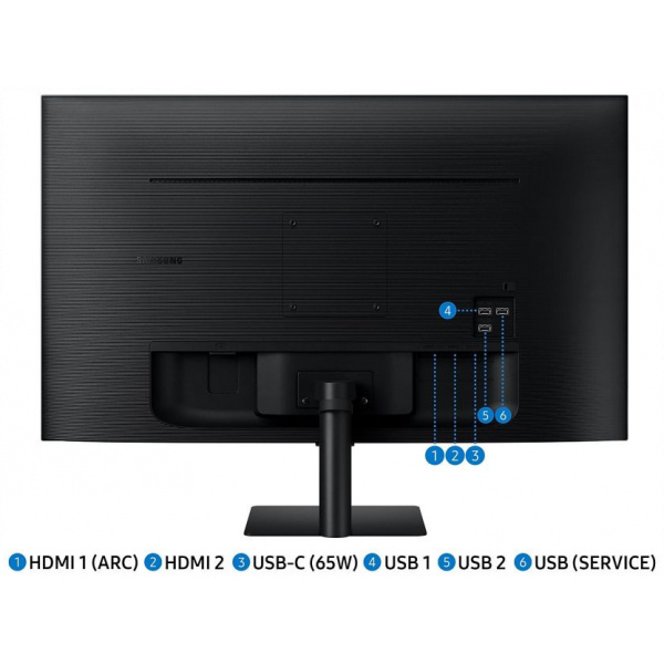 31,5" Samsung S32DM702UU UHD Smart monitor távirányítóval (VA LED) #5