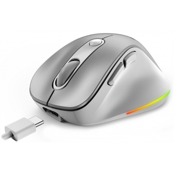 Genius Ergo 9000S Pro vezeték nélküli (Bluetooth 5.0 / 2.4GHz) egér (ezüst) #4
