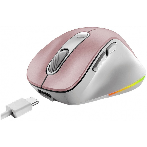 Genius Ergo 9000S Pro vezeték nélküli (Bluetooth 5.0 / 2.4GHz) egér (rózsaszín) #4