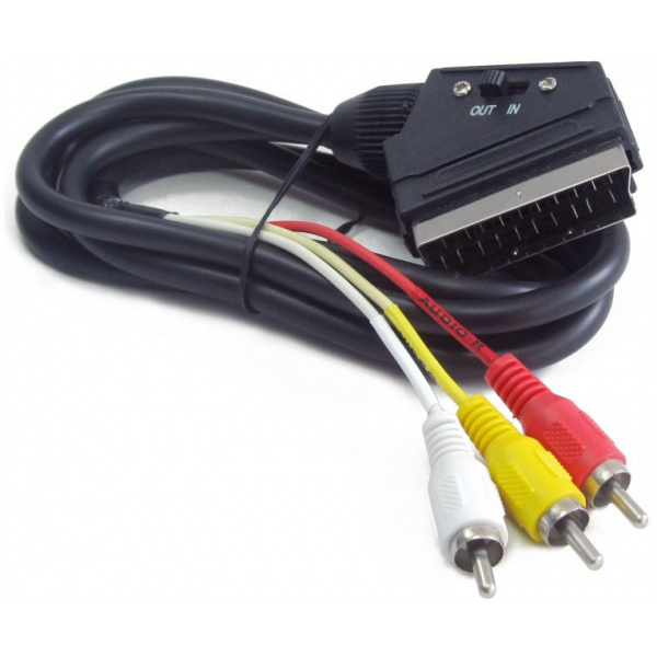 Gembird SCART - 3x RCA összekötő kábel (M/M) 1,8m #2