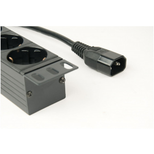 Gembird 230V-os hálózati elosztó 1U rackbe szerelhető (8 aljzat) #2