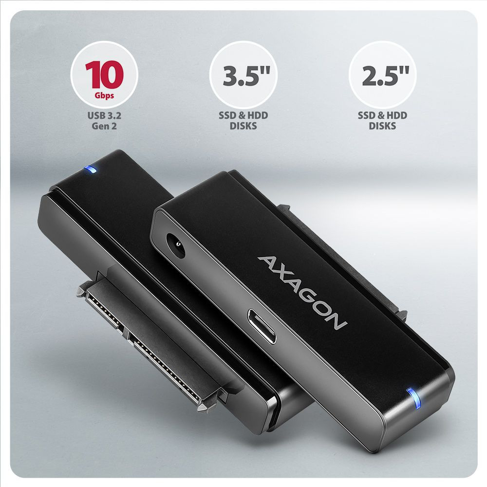 Axagon ADSA-FPX USB-C 10Gbps Fast Port X SSD / HDD átalakító #2