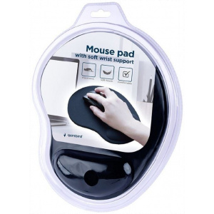 Gembird csuklótámaszos egérpad (fekete) #2