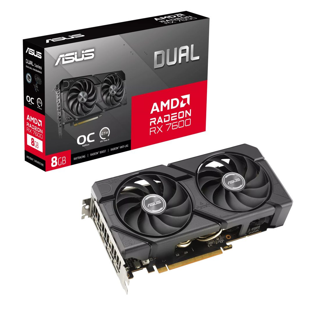 Asus Dual Radeon™ RX 7600 EVO OC Edition 8GB GDDR6 VGA #9