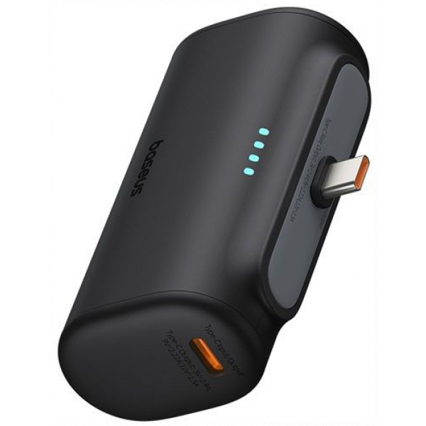 Baseus Compact USB-C Powerbank 5000 mAh 20W PD gyorstöltéssel (fekete) #4