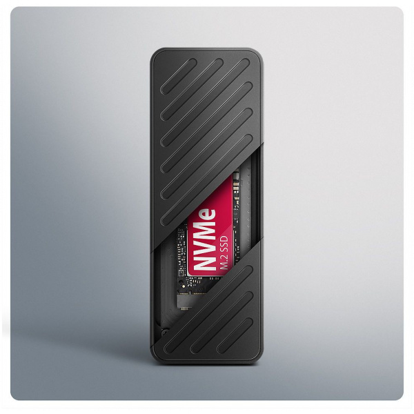 Axagon EEM2-20G Armored Box 20Gbps NVMe M.2 vékony SSD ház USB-C #4