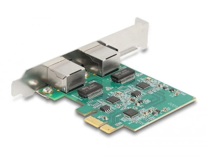 Delock 88101 2x 2,5 Gbit PCI-Express (x1) hálókártya LP átalakítóval #2
