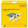 Delock 88101 2x 2,5 Gbit PCI-Express (x1) hálókártya LP átalakítóval #3