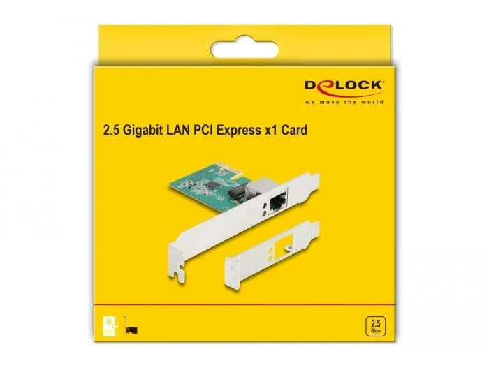 Delock 88100 2,5 Gbit PCI-Express (x1) hálókártya LP átalakítóval #3