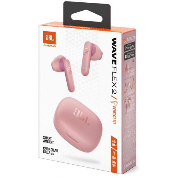 JBL Wave Flex 2 True Wireless Bluetooth fülhallgató (rózsaszín) #8