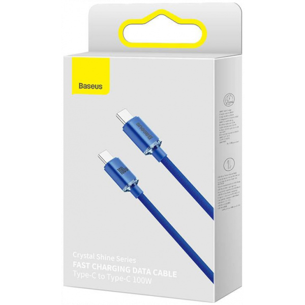 Baseus Crystal Shine USB-C – USB-C (M/M) kábel, 100W (5A) 1,2m #5