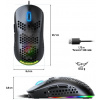 Spirit of Gamer PRO-M4 DARK RGB Gamer egér #3