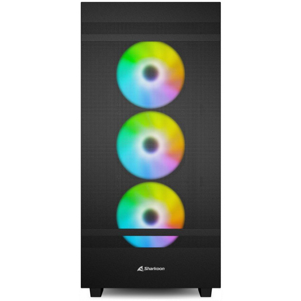 Sharkoon Rebel C50 RGB üvegablakos ház (fekete) #6