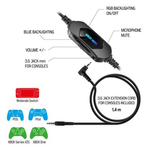 Spirit of Gamer XPERT-H600 mikrofonos fejhallgató #7