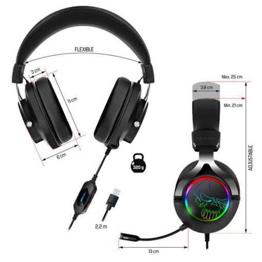 Spirit of Gamer XPERT-H600 mikrofonos fejhallgató #9