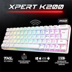 Spirit of Gamer XPERT K200 Mechanikus TKL Gamer billentyű (LED-es) #2