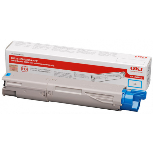 OKI C3520/C3530 toner (43459323) cián #1