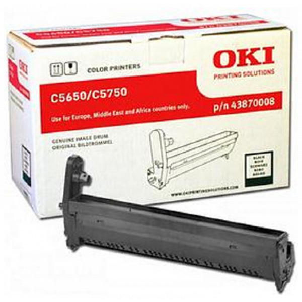 OKI C5650/C5750 dobegység (43870008) fekete #1